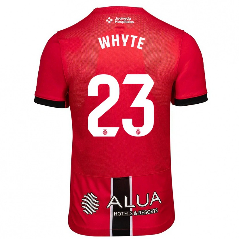DanxenレディースMichael Whyte#23赤黒ホームシャツ2025/26ジャージーユニフォーム