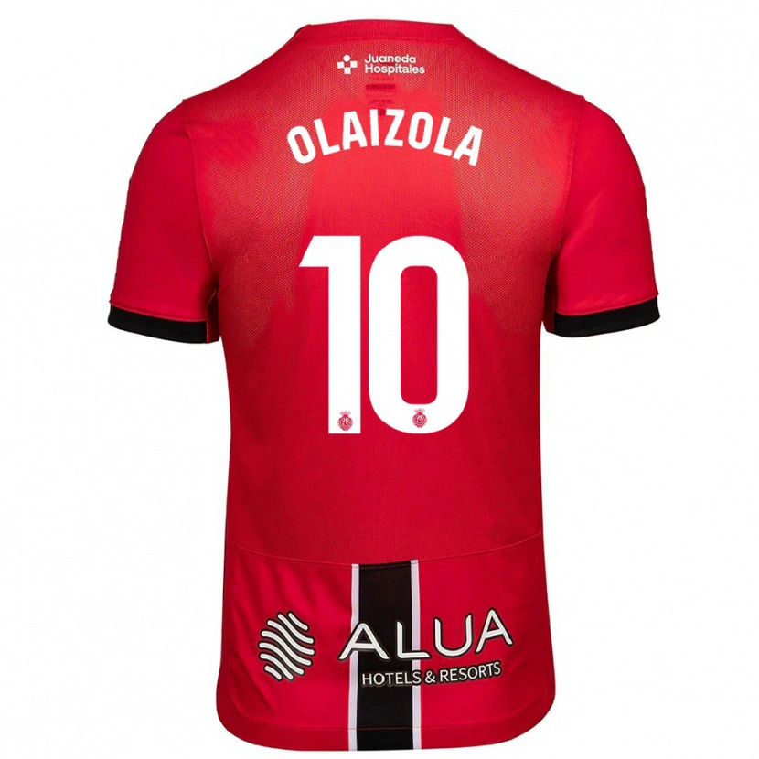 DanxenレディースJavier Olaizola#10赤黒ホームシャツ2025/26ジャージーユニフォーム