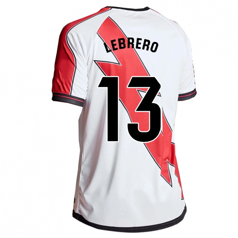 DanxenレディースLucia Lebrero Rodríguez#13白赤ホームシャツ2025/26ジャージーユニフォーム