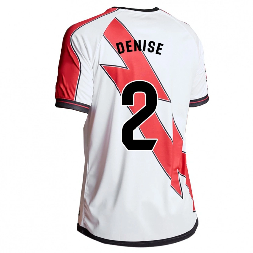 DanxenレディースDenise Garcia Rojo#2白赤ホームシャツ2025/26ジャージーユニフォーム