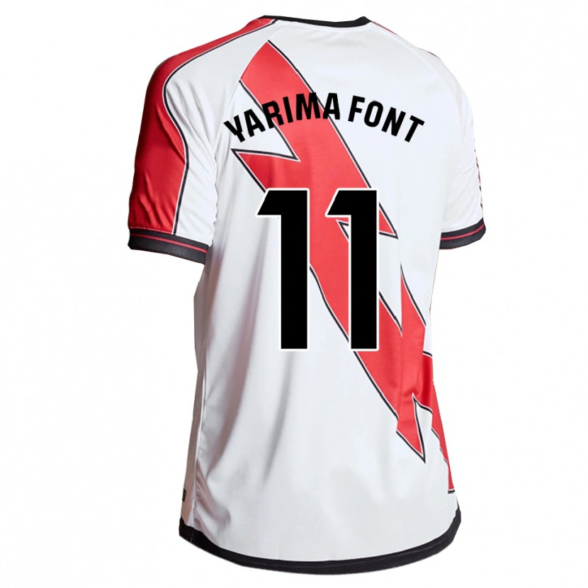 DanxenレディースYarima Font Barrasa#11白赤ホームシャツ2025/26ジャージーユニフォーム
