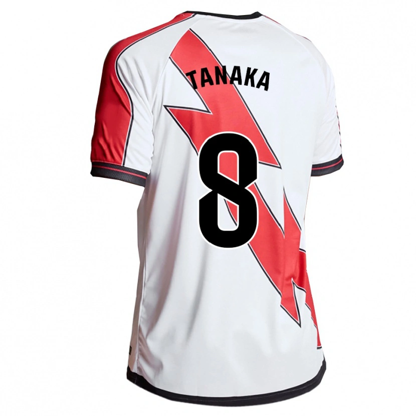 DanxenレディースYoko Tanaka#8白赤ホームシャツ2025/26ジャージーユニフォーム