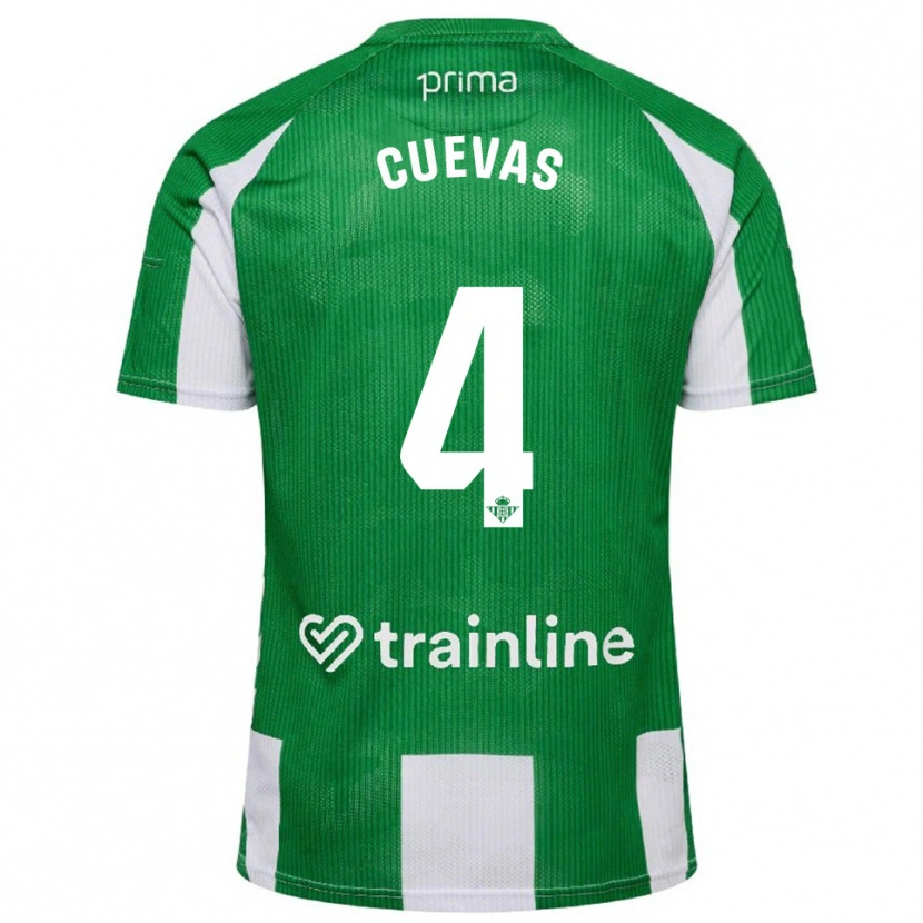 DanxenレディースMiguel Cuevas#4緑白ホームシャツ2025/26ジャージーユニフォーム