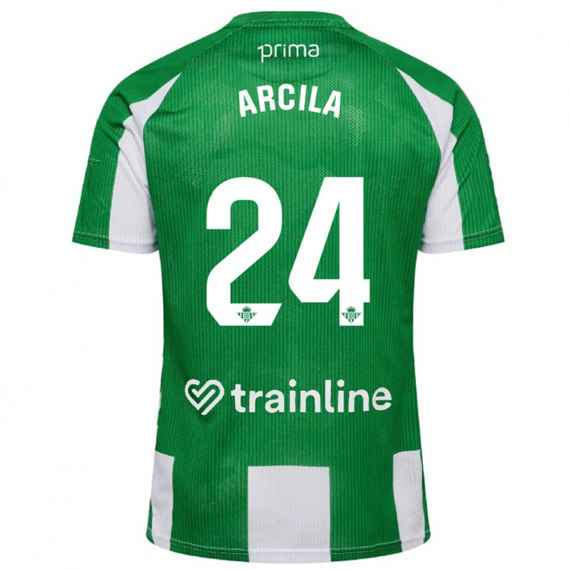 DanxenレディースJhon Arcila#24緑白ホームシャツ2025/26ジャージーユニフォーム