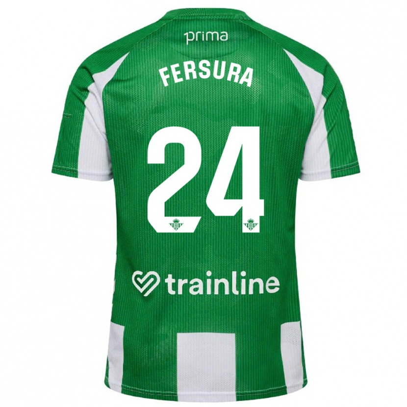 DanxenレディースJoão Fersura#24緑白ホームシャツ2025/26ジャージーユニフォーム