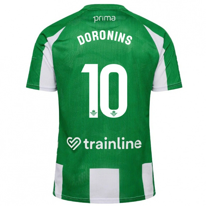 DanxenレディースNikita Doronins#10緑白ホームシャツ2025/26ジャージーユニフォーム