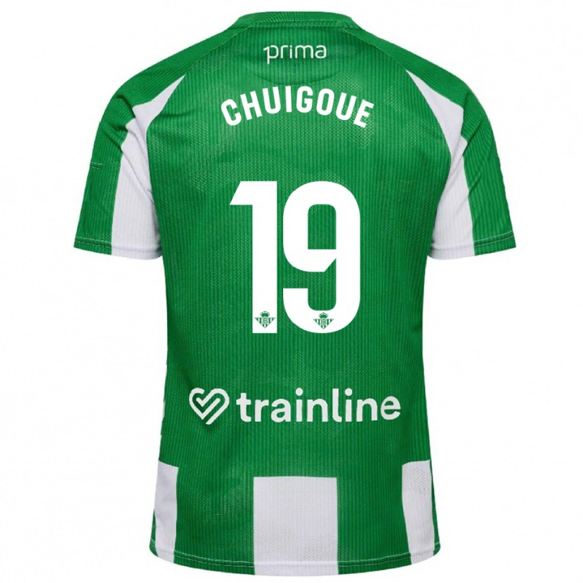 DanxenレディースDorine Chuigoué#19緑白ホームシャツ2025/26ジャージーユニフォーム