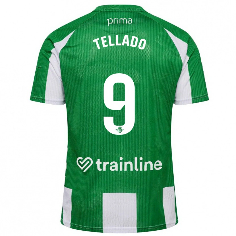 DanxenレディースVictor Tellado#9緑白ホームシャツ2025/26ジャージーユニフォーム