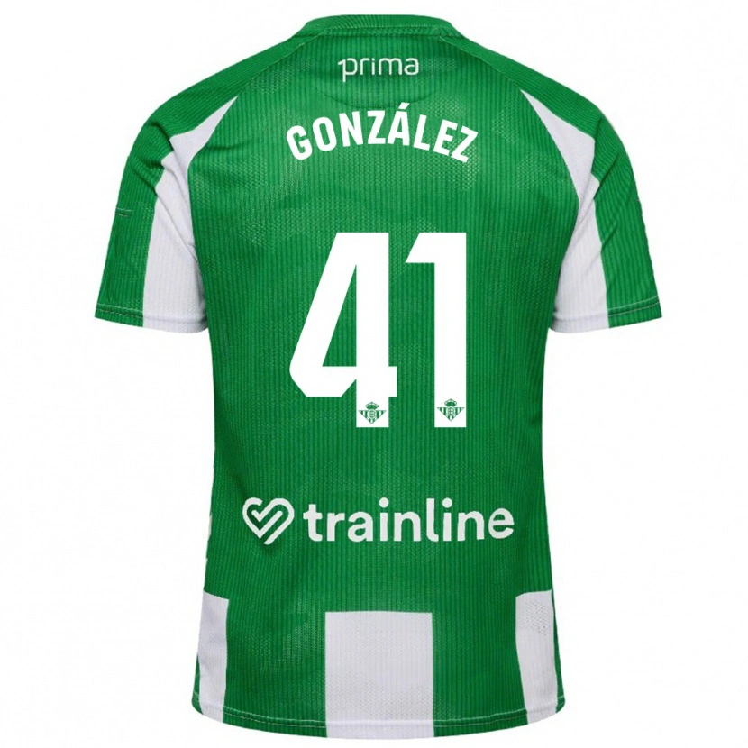 DanxenレディースManu González#41緑白ホームシャツ2025/26ジャージーユニフォーム
