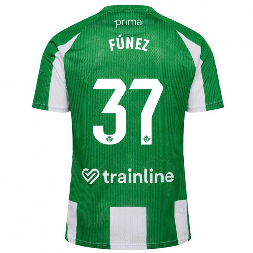 DanxenレディースRica Fúnez#37緑白ホームシャツ2025/26ジャージーユニフォーム