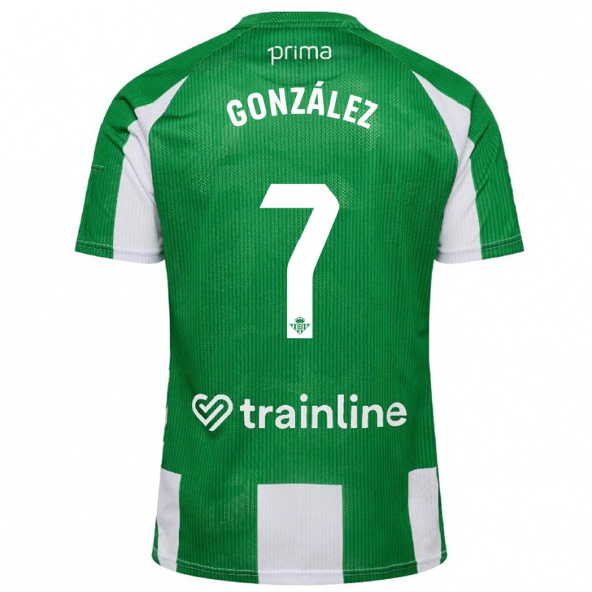 DanxenレディースAntonio González#7緑白ホームシャツ2025/26ジャージーユニフォーム