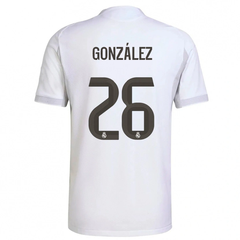 Danxenレディースフラン・ゴンサレス#26白黄ホームシャツ2025/26ジャージーユニフォーム