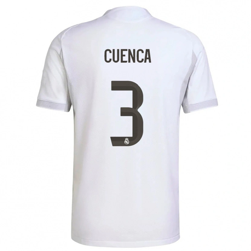 DanxenレディースDavid Cuenca#3白黄ホームシャツ2025/26ジャージーユニフォーム