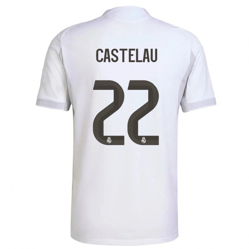DanxenレディースAlber Castelau#22白黄ホームシャツ2025/26ジャージーユニフォーム