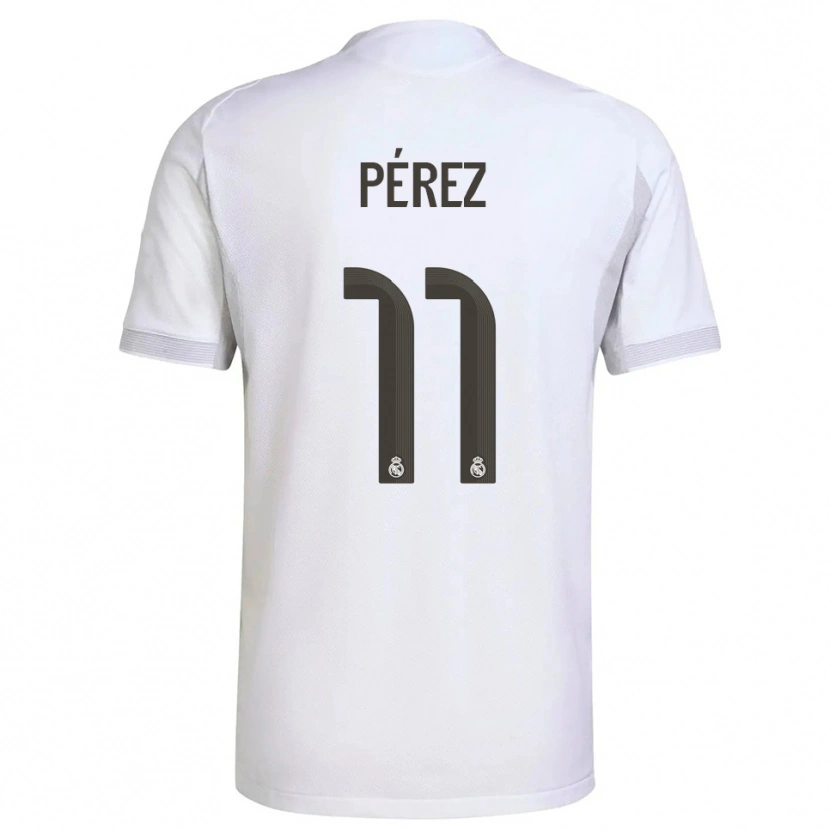 DanxenレディースAdrián Pérez#11白黄ホームシャツ2025/26ジャージーユニフォーム