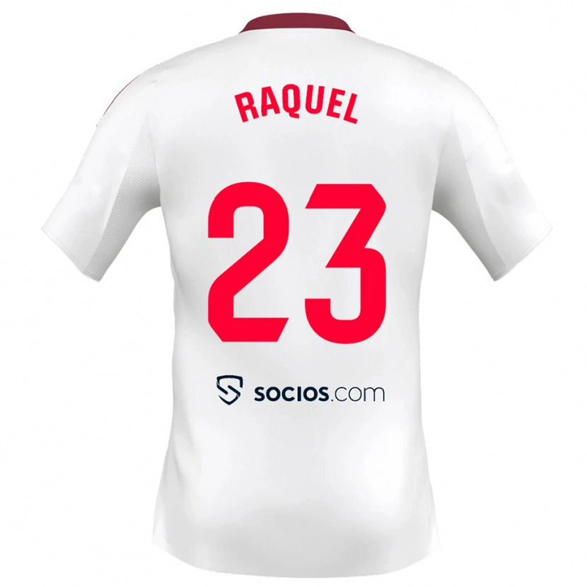 DanxenレディースRaquel Morcillo Aparicio#23白赤ホームシャツ2025/26ジャージーユニフォーム