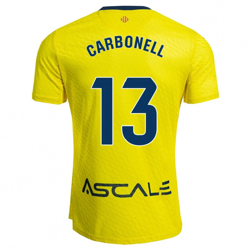 DanxenレディースCarmen Carbonell#13黄紺ホームシャツ2025/26ジャージーユニフォーム