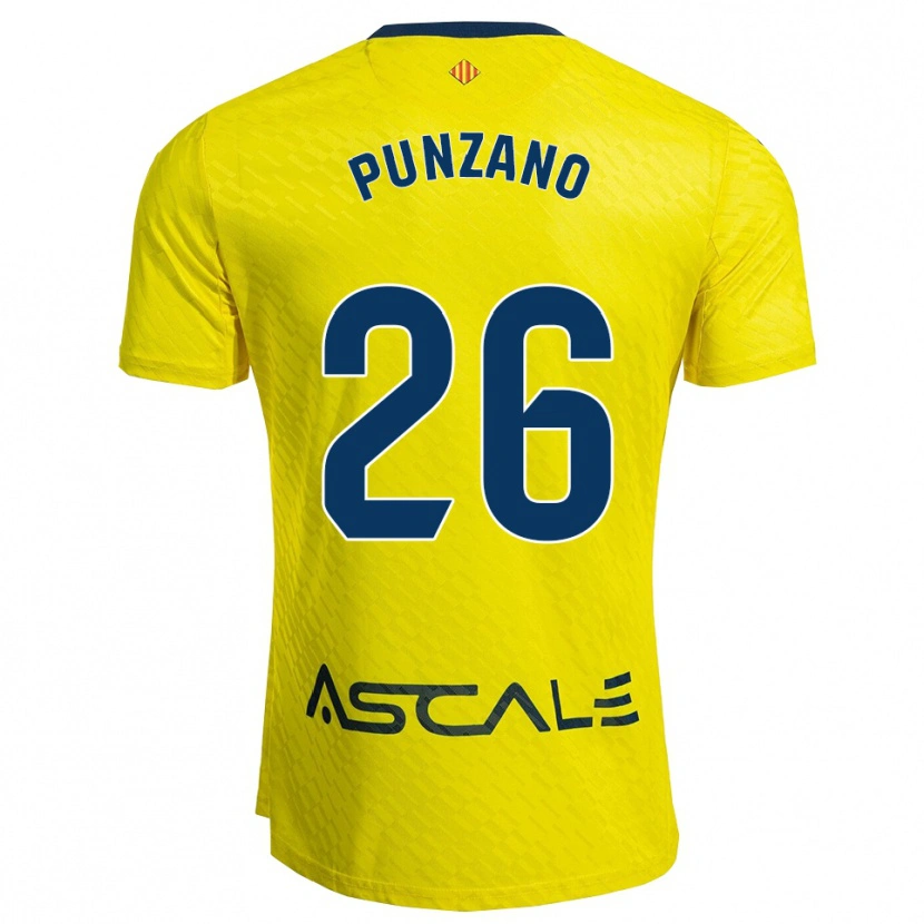 DanxenレディースIker Punzano#26黄紺ホームシャツ2025/26ジャージーユニフォーム
