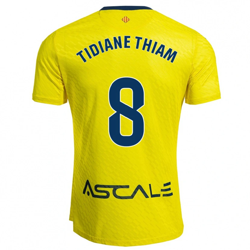 DanxenレディースCheikh Tidiane Thiam#8黄紺ホームシャツ2025/26ジャージーユニフォーム
