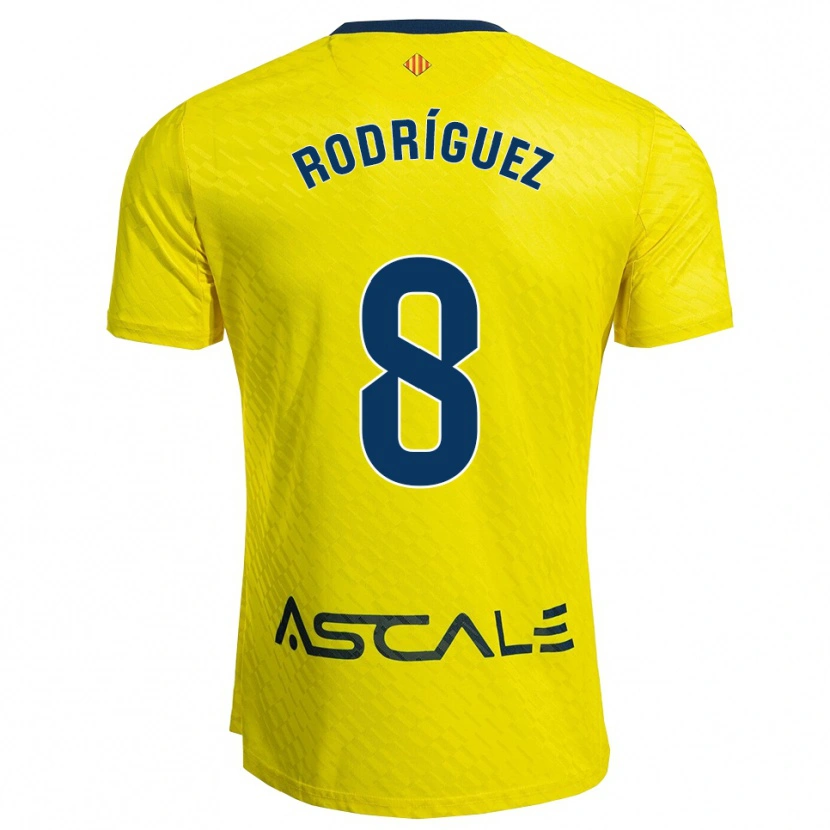DanxenレディースUnai Rodríguez#8黄紺ホームシャツ2025/26ジャージーユニフォーム