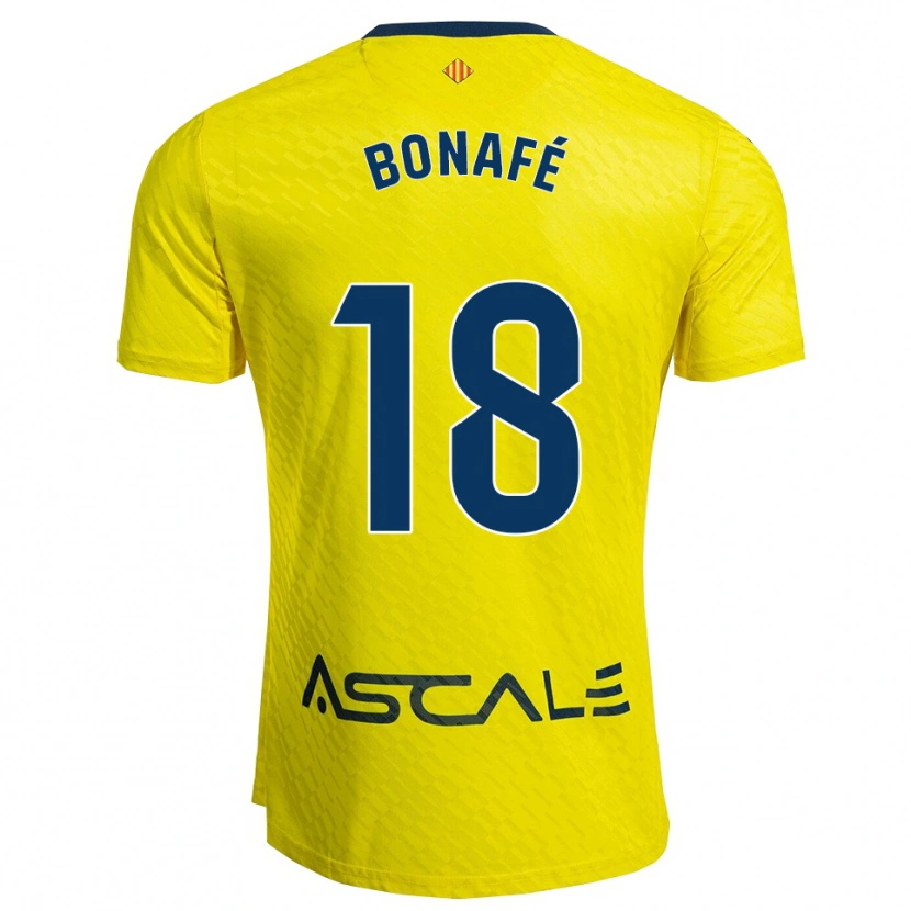 DanxenレディースCésar Bonafé#18黄紺ホームシャツ2025/26ジャージーユニフォーム