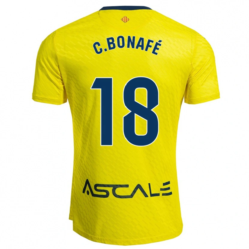 DanxenレディースCésar Bonafé#18黄紺ホームシャツ2025/26ジャージーユニフォーム
