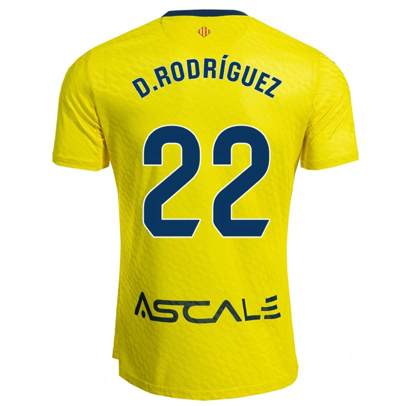 DanxenレディースDaniel Rodríguez#22黄紺ホームシャツ2025/26ジャージーユニフォーム