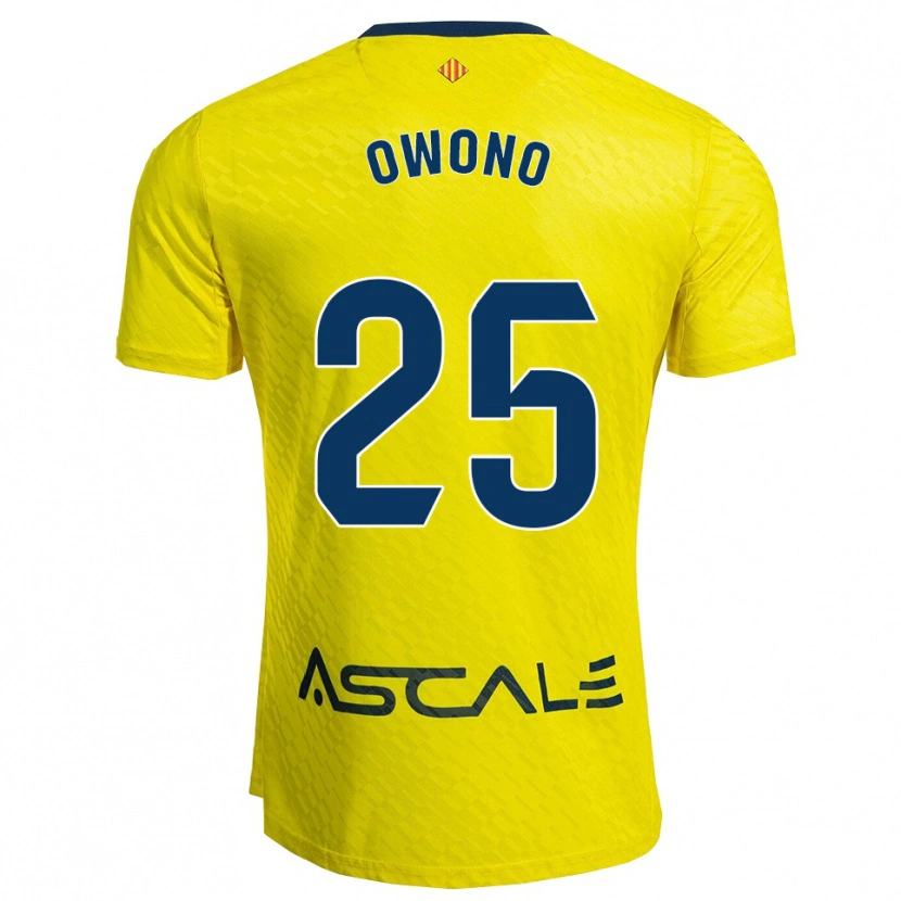 DanxenレディースRoberto Owono#25黄紺ホームシャツ2025/26ジャージーユニフォーム
