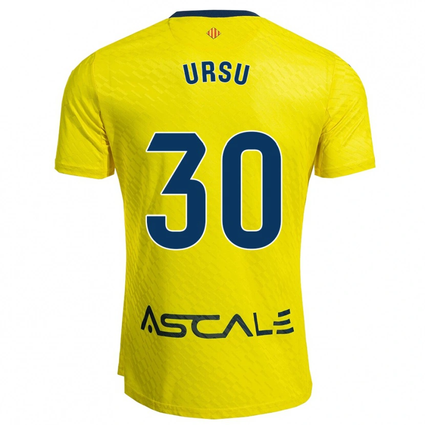 DanxenレディースEduard Ursu#30黄紺ホームシャツ2025/26ジャージーユニフォーム