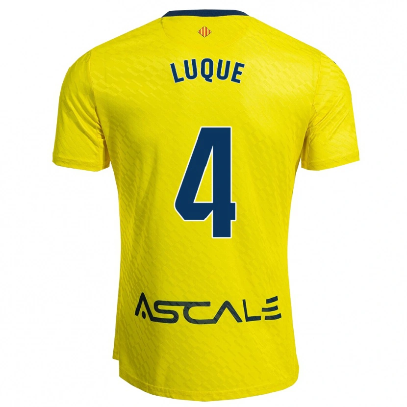 DanxenレディースPedro Luque#4黄紺ホームシャツ2025/26ジャージーユニフォーム