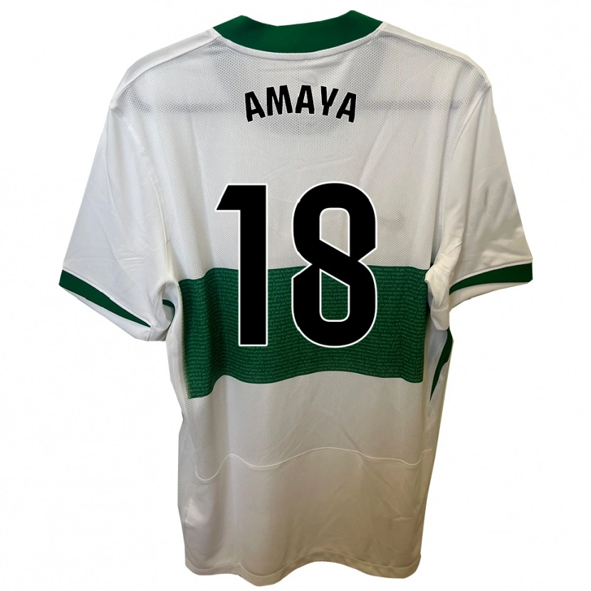 DanxenレディースMaría Amaya#18白緑ホームシャツ2025/26ジャージーユニフォーム