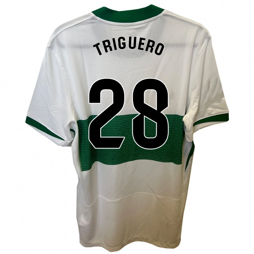 DanxenレディースDani Triguero#28白緑ホームシャツ2025/26ジャージーユニフォーム
