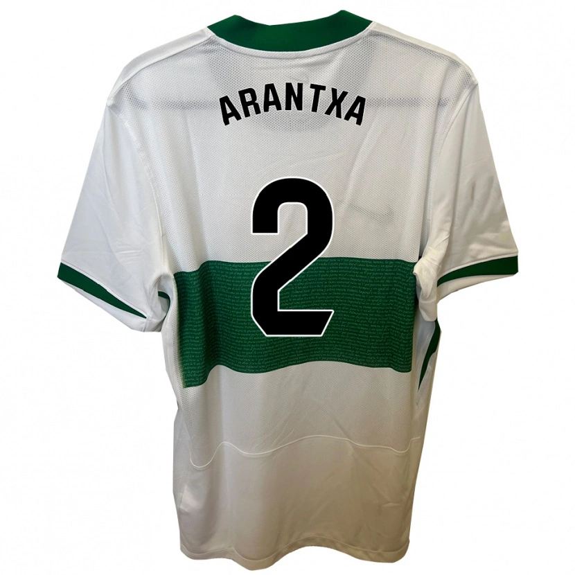 DanxenレディースArantxa Perez Ochando#2白緑ホームシャツ2025/26ジャージーユニフォーム