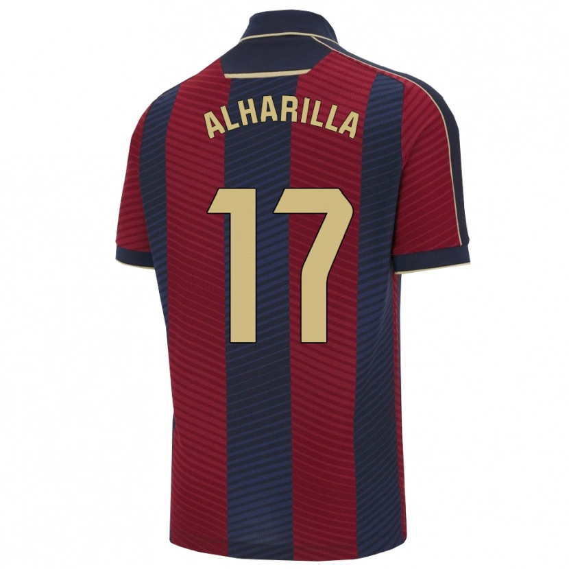 DanxenレディースMaría Alharilla#17赤紺ホームシャツ2025/26ジャージーユニフォーム