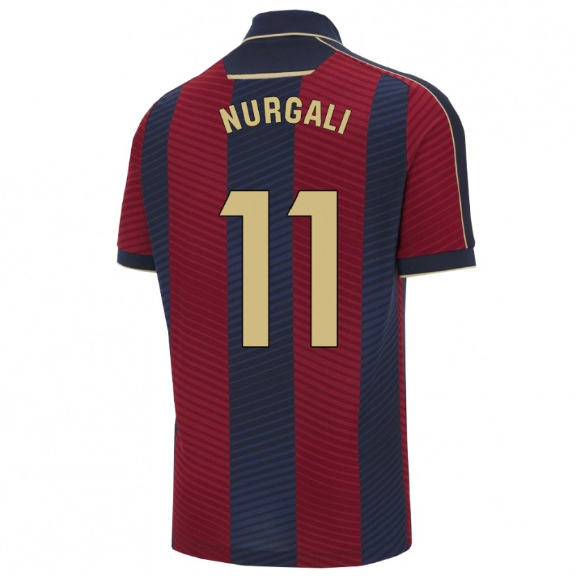 DanxenレディースAldiyar Nurgali#11赤紺ホームシャツ2025/26ジャージーユニフォーム