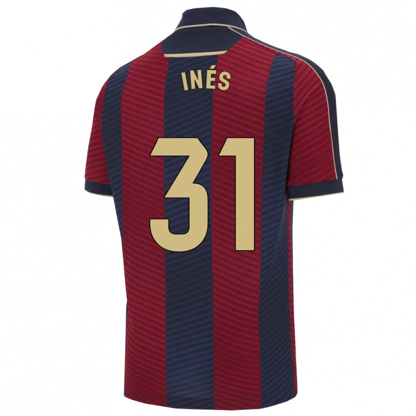 Danxenレディースイネス・リゾ#31赤紺ホームシャツ2025/26ジャージーユニフォーム