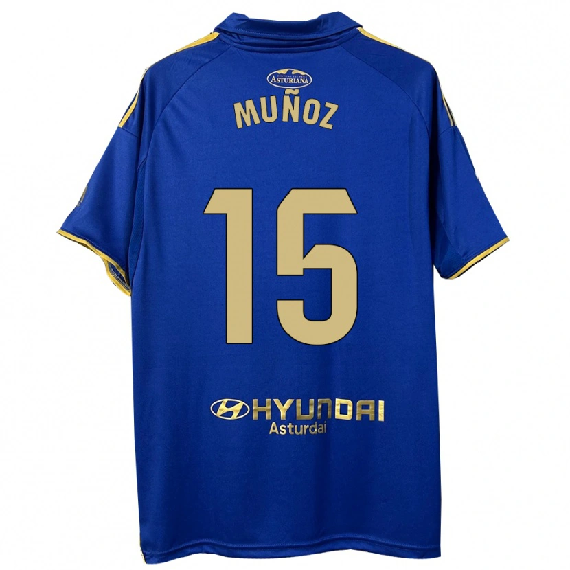DanxenレディースCurro Muñoz#15青金ホームシャツ2025/26ジャージーユニフォーム
