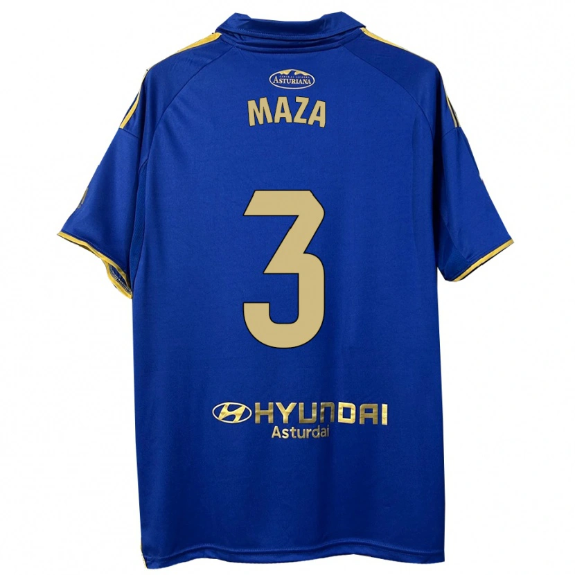 DanxenレディースÓscar Maza#3青金ホームシャツ2025/26ジャージーユニフォーム