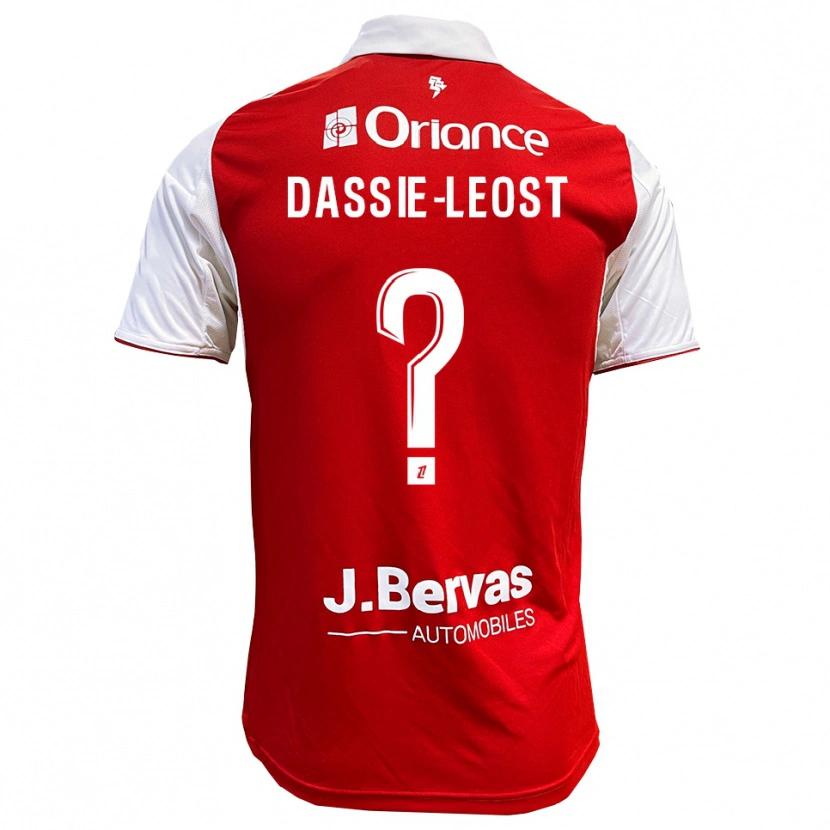 DanxenレディースLeila Dassie--Leost#0赤白ホームシャツ2025/26ジャージーユニフォーム