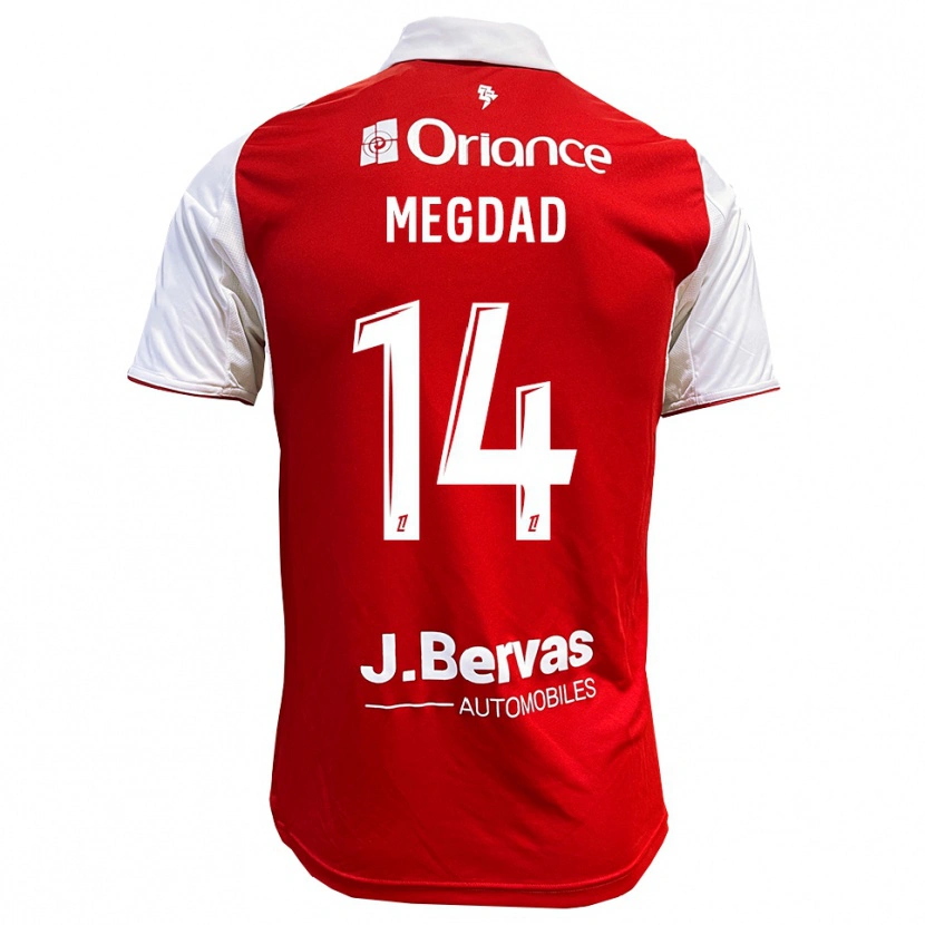 DanxenレディースNoa Megdad#14赤白ホームシャツ2025/26ジャージーユニフォーム