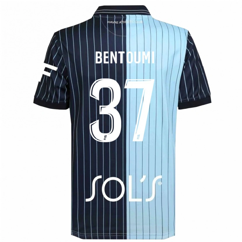 DanxenレディースMokrane Bentoumi#37紺空色ホームシャツ2025/26ジャージーユニフォーム