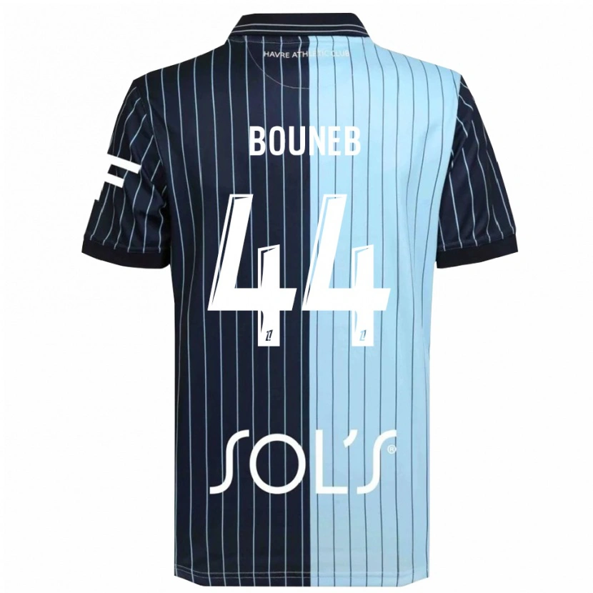 DanxenレディースIsmaïl Bouneb#44紺空色ホームシャツ2025/26ジャージーユニフォーム