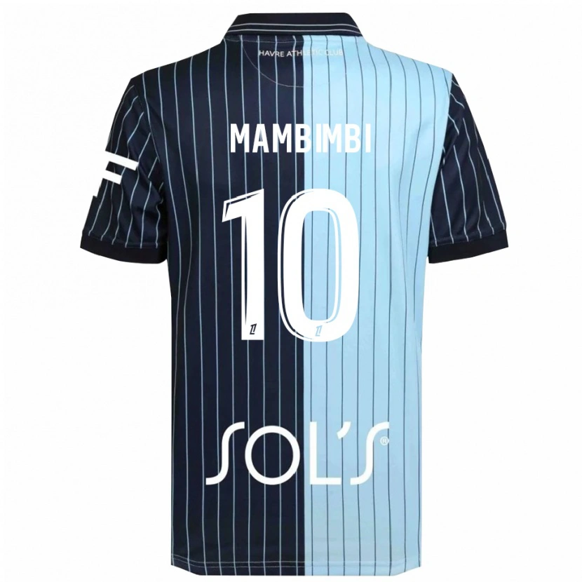Danxenレディースフェリックス・コンデ・マンビンビ#10紺空色ホームシャツ2025/26ジャージーユニフォーム