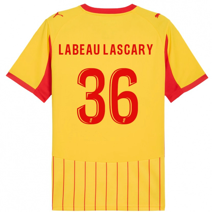 DanxenレディースRémy Labeau Lascary#36黄赤ホームシャツ2025/26ジャージーユニフォーム