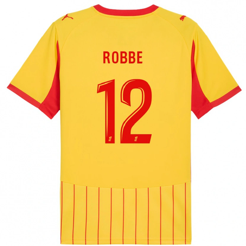 DanxenレディースLucas Robbe#12黄赤ホームシャツ2025/26ジャージーユニフォーム