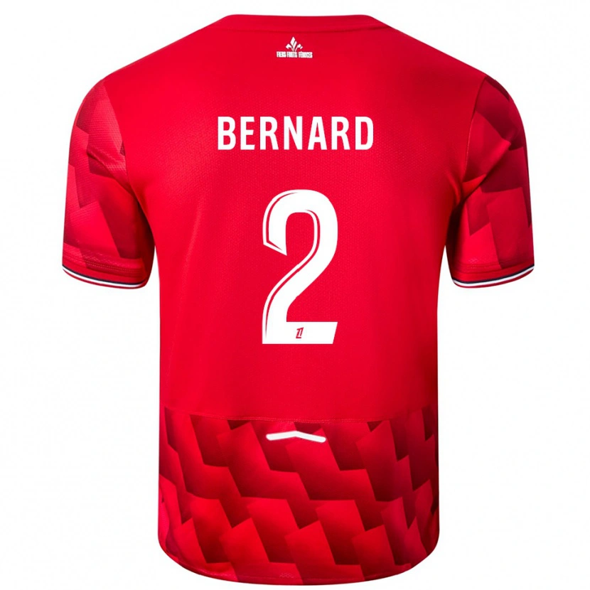 DanxenレディースLoïk Bernard#2赤白ホームシャツ2025/26ジャージーユニフォーム