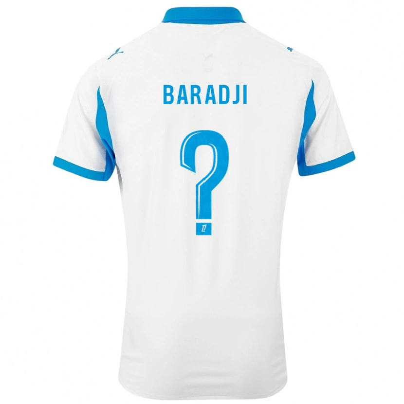 DanxenレディースMohamed Baradji#0白空色ホームシャツ2025/26ジャージーユニフォーム
