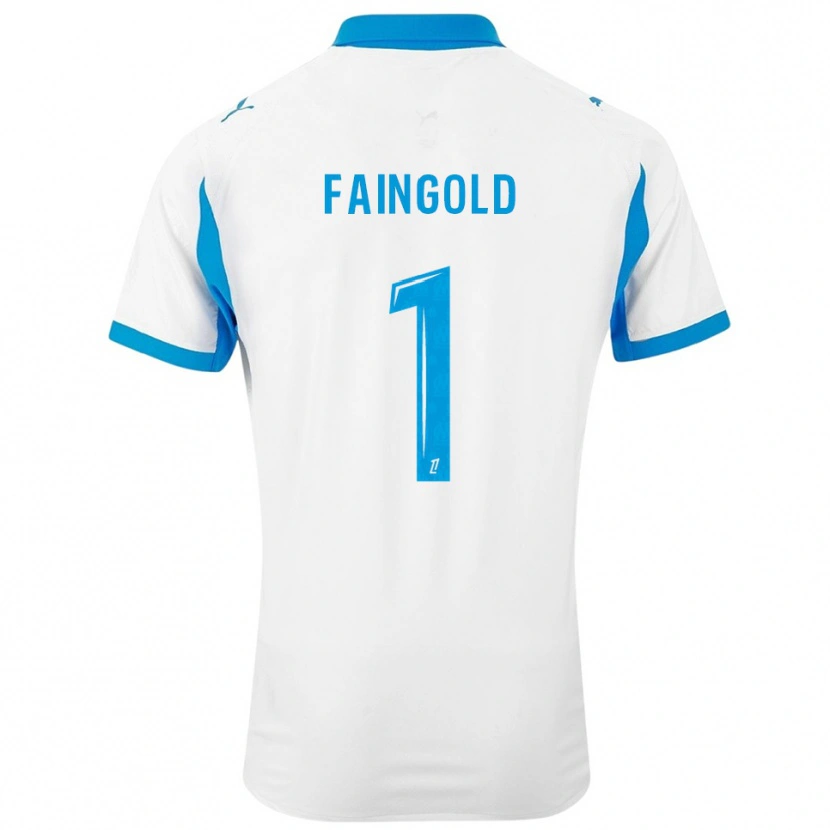Danxenレディースアビー・フェインゴールド#1白空色ホームシャツ2025/26ジャージーユニフォーム