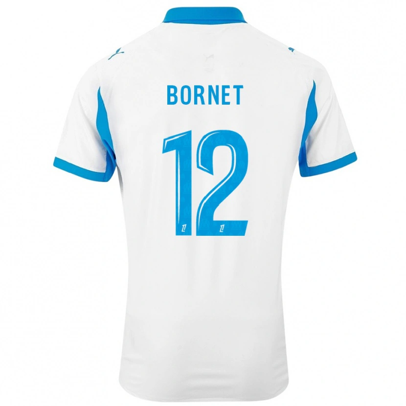 DanxenレディースCamille Bornet#12白空色ホームシャツ2025/26ジャージーユニフォーム