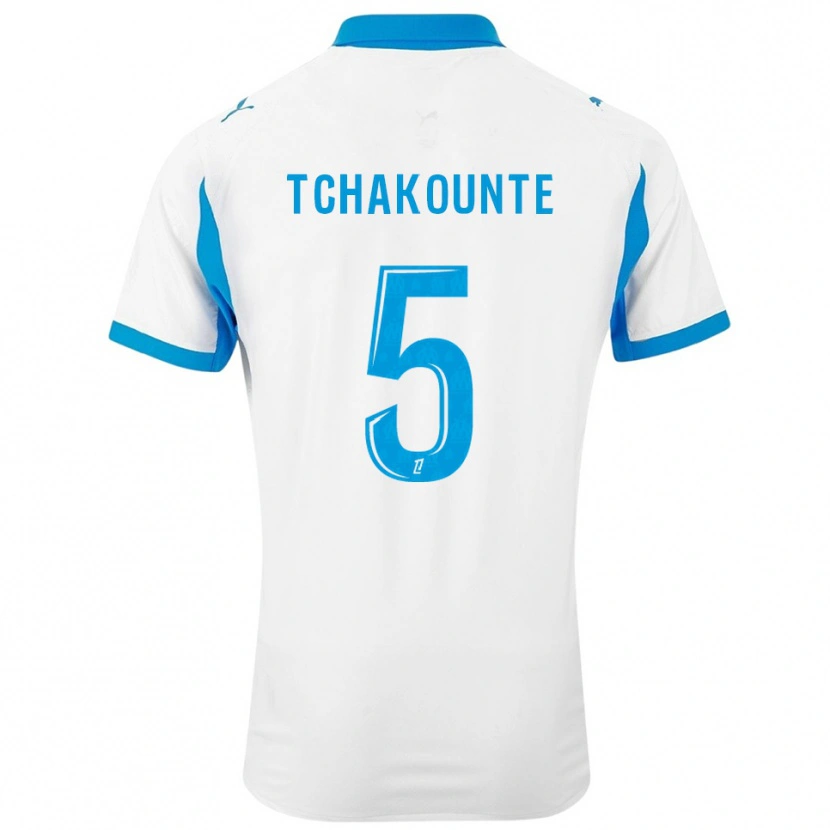 DanxenレディースAnnaëlle Tchakounté#5白空色ホームシャツ2025/26ジャージーユニフォーム